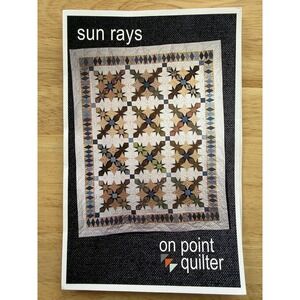 Sun Rays on point quilter pattern For Multiple Sizes